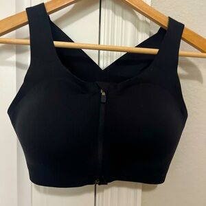 Lululemon zip front bra-worn once! Excellent condition